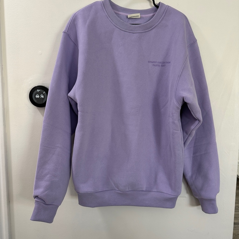 Comfort Pastel Lavender CrewNeck Sweatshirt